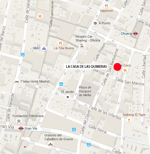 Mapa de La Casa de las Quimeras